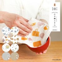 ハーフサイズ かや織りふきん かご 1枚 藤栄