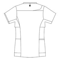 【再検品商品】アシックス スクラブ レディス 半袖 ホワイト×コーラルピンク L CHM354-0192 1枚　スクラブ（わけあり品）