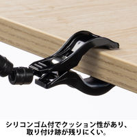 伊藤忠リーテイルリンク クリップホルダー 5連アーム付　ブラック V800525ーBK 1袋（5個入） オリジナル