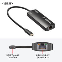 サンワサプライ  USB Type-CーHDMI変換エクステンダー（4K対応） VGA-EXHDC（直送品）