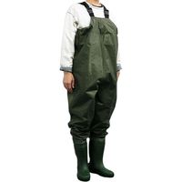 フェアストーン 完全防水 胴付長靴 チェストハイウェーダー wdlong GREEN 28.0cm 1足（直送品）