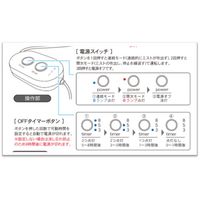 トップランド ペットボトル加湿器 ムーブ SH-MV50 WT 角度調節可能 USB電源 有線リモコン 加湿量50ml/h ホワイト