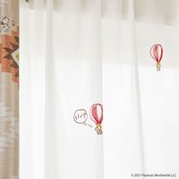 スミノエ ピーナッツ レースカーテン バルーントリップ 100×198cm 4549781264462 1枚