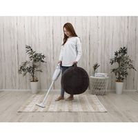 セルタン 丸型ビーズクッション L コーデュロイ 幅525×奥行510×高さ290mm チャコールグレー A1191a-686GRY 1台（直送品）