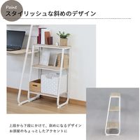 エイ・アイ・エス ムーシー 3段ラック 幅500×奥行300×高さ805mm ナチュラル MS-200RK NA 1台（直送品）