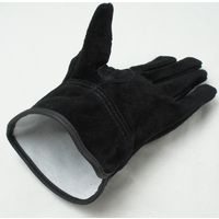 小野商事 牛床革手袋 オイル加工 内綿付き 黒 L 黒王 AG4811 1セット(1双×2)