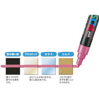 三菱鉛筆 水性顔料マーカー ユニポスカ 中字 PCー5M 銀(ギン) PC5M.26 1セット(5本)