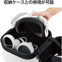 Oculus Quest2用 レンズカバー 衝撃緩和 保護 ブラック VR-Q2LC01BK エレコム 1個