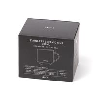 保冷保温 ステンレスセラミックマグカップ(330ml) ブラック LAKOLE/ラコレ