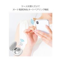 グリーンハウス 完全ワイヤレスステレオイヤホン ファブリック ホワイト GH-TWED-WH 1個