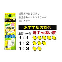 清洲城信長 檸檬酒 レモンサワーの素 パック　1.8L 1セット（6本）　清洲桜醸造　リキュール