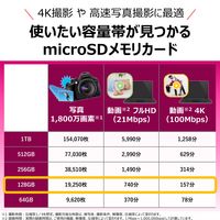 キオクシア microSDカード 128GB SDXC R210 UHSーI 国内サポート KMUH-C128G 1枚