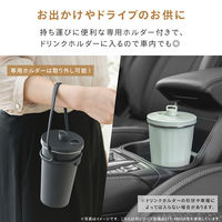武田コーポレーション ストロータンブラー 480ml CBK ホルダー付き STTR-480CBK 1箱(9個入)（直送品）