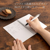 日本ノート ノート Wリングノート カミノ B6 5mm方眼罫40枚 ベージュ PT036SE 1冊