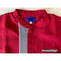 セロリー 半袖スモック（ユニセックス） レッド 4L 64033（直送品）