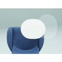 オカムラ ライブス ラウンジチェア ワークヴェールタイプ アルミベース/ブラック 張地：インターロック テラコッタ/黒 L149WR FXW6 1脚（直送品）