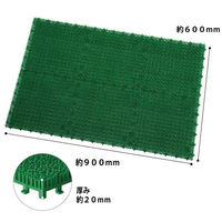 山崎産業 若草ユニット EーV #6 人工芝 ジョイントマット グリーン 60×90ｃｍ  1セット(3枚)