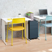 アール・エフ・ヤマカワ ワークデスク2 平机 幅1200×奥行700×高さ700mm ウォルナット GZWD2-1270DM 1台