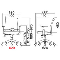 サンワサプライ 肘付きファブリックチェア グリーン SNC-T159AG 1脚 オフィスチェア 背座：布張り 脚幅620、座幅470mm ホワイトフレーム