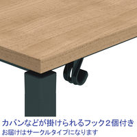 【組立設置込】コクヨ インベントFSデスク INVENT サークル 平机 直径1200×高さ720mm ラスティックミディアム×ブラック 1台（直送品）