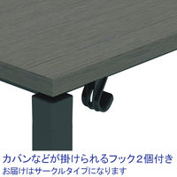 【組立設置込】コクヨ インベントFSデスク INVENT サークル 平机 直径1200×高さ720mm アッシュブラウン×ブラック 1台（直送品）