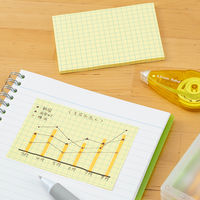 スリーエム ジャパン ポストイットノート5mm方眼入り 100x69mm 50枚入 643RP-50YG 1セット(5冊:50枚入×5)