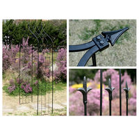 住まいスタイル アイアンアーチオジートップ 幅1240×奥行460×高さ2565mm ブラック IA-OG7642 1台（直送品）