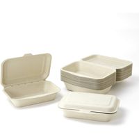 ストリックスデザイン 未晒しバガスモールド フードパック S 1セット（200枚：25枚入×8袋）