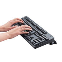 ワイヤレスキーボード 無線 角度調整可能 フルサイズ メンブレン ブラック TK-FDM106TBK/A エレコム 1個（直送品）