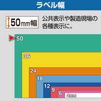 テプラ TEPRA PRO【純正】テープ 【機種限定】スタンダード 幅50mm 透明ラベル(黒文字) ST50K 1個 キングジム