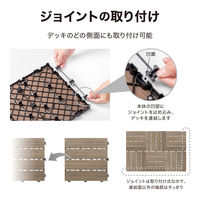 タカショー 敷くだけデッキ 人工木 WN 9枚組 JBG-JPW2/9S 1セット（直送品）