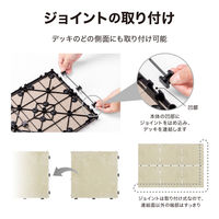 タカショー 敷くだけタイル 磁器 BE 9枚組 JBG-JCBE2/9S 1セット（直送品）