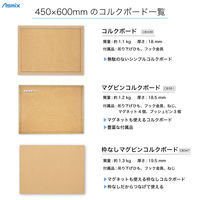 アスカ 枠無しマグピンコルクボード L CB347 1枚