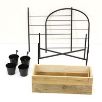 スパイス リサイクルウッドプランターボックストレリス ポット付き TJXT1069 1個（直送品）