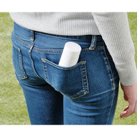 内海産業 真空ステンレス ポケットボトル(ホワイト)●セット:10個入 4527231056713 1セット(10個入)（直送品）