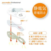 シードコーポレーション レディース オフィスサンダル M ホワイト PW8511 1足