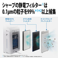 シャープ（SHARP） プラズマクラスター加湿空気清浄機 ハイグレードモデル 最大23畳（空気清浄） KISS50W 1台