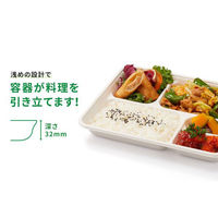 パックスタイル バガス容器 WB弁当 27-21A ラミ 653873 1袋(50個)（直送品）