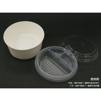 東罐興業 どんぶり容器 断熱性エンボス紙容器 SMP-700E 白無地 本体 31-383-003 1袋(30個)（直送品）