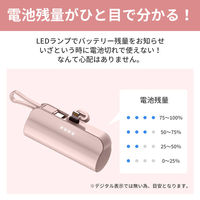 小林薬品 RABLISS miniモバイルバッテリー KO361 (ブラック) 10002650BK 1個