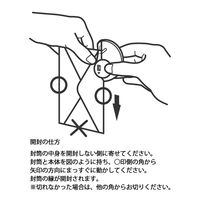 デザインフィル ゴミが出ない 封筒開封器 レターカッター ボールチェーン付き 黒A 35552006 1セット(1個×2)