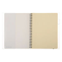 ロルバーン ポケット付メモカバー A5 クリア 透明 ノートカバー デルフォニックス（Rollbahn）