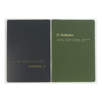 ロルバーンノートカバー クリア 抗菌 B6 透明 2個 デルフォニックス（Rollbahn）