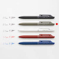 ぺんてる Calme（カルム） 油性ボールペン 0.5mm カーキ軸 黒 1セット（3本） BXA105D-A