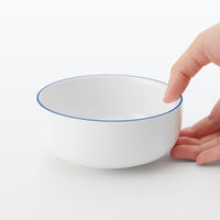無印良品 日常の器 ボウル 小 ブルーライン 約直径12cm 良品計画