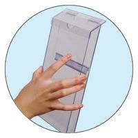 常磐精工 ポスター用スタンド看板パンフレットケース付 A1片面ホワイト(屋外用) ウエイトアーム・水タンクセット（直送品）