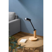 アイリスオーヤマ デスクライト Qi充電シリーズ 平置きタイプ 調光・調色 LEDデスクライト LDL-QF02DL-T ウッド（直送品）