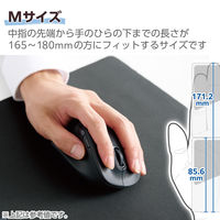 ワイヤレスマウス 左手用 無線 2.4GHz 静音 5ボタン Mサイズ 黒 M-XGM31DBSKBK 1個 エレコム