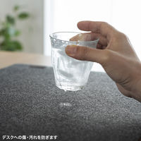 デスクマット（W900×D400mm）フェルト マウスパッド MPD-FLT1BK ブラック 1個 サンワサプライ（直送品）