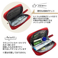 エマージェンシーポーチ Mサイズ (レッド×10) 携帯用 軽量 防災 緊急 薬入れ 救急用 ファーストエイド 応急処置（直送品）